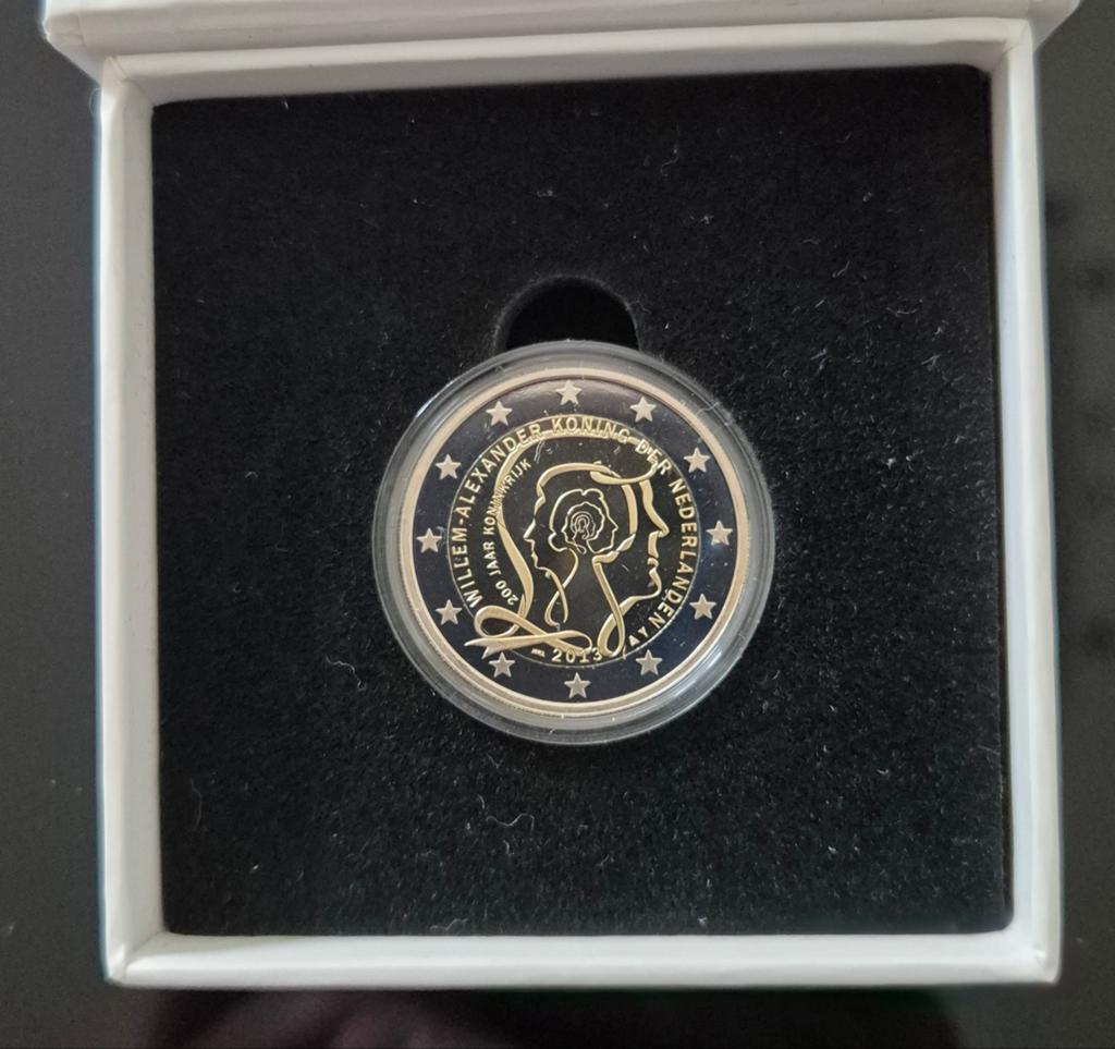 2 Euro Dubbelportret 2013 PROOF, Postzegels en Munten, Munten | Nederland, Ophalen of Verzenden, Koningin Beatrix, Euro's, Losse munt