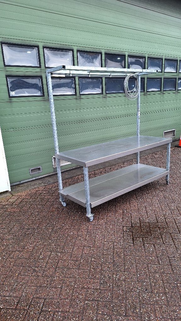 Werkbank werktafel RVS/gegalvaniseerd 70x182 cm, Ophalen, Gebruikt, 150 tot 200 cm, Industriepark 2a 9351PA Leek