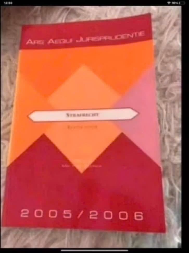 Strafrecht Ars Aequi Jurisprudentie 2005/2006, Ophalen of Verzenden, WO, Gamma, Onbekend
