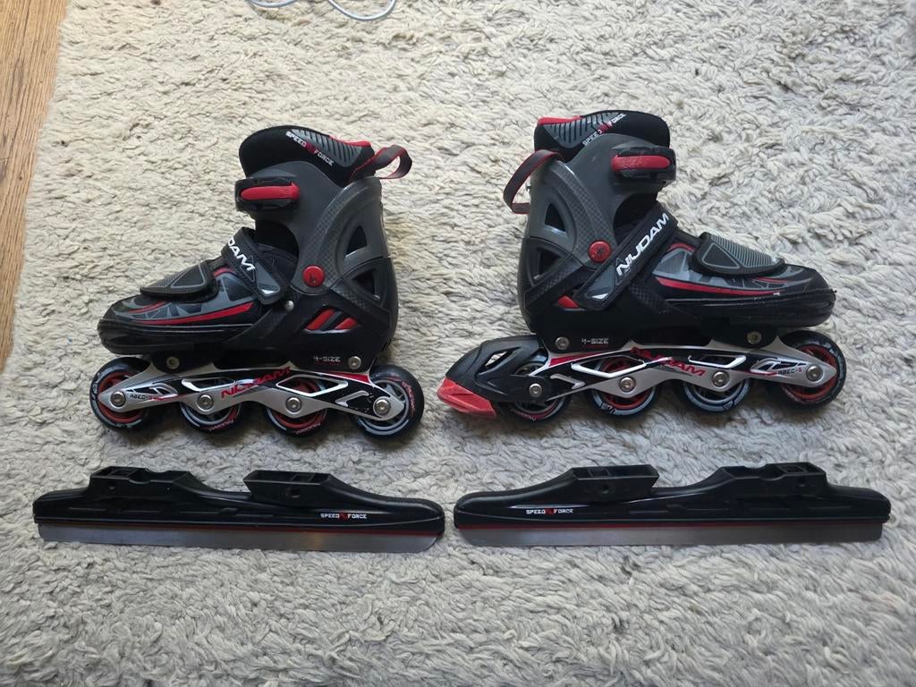 Nijdam Skates en Schaatsen 2-in-1, Maat 33-36, Ophalen of Verzenden, Gebruikt, Overige typen, Nijdam