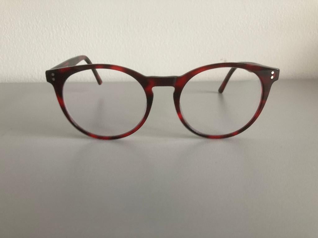 Multifocale bril op sterkte Rood-zwart motief, Overige merken, Nieuw, Ophalen of Verzenden, Rood