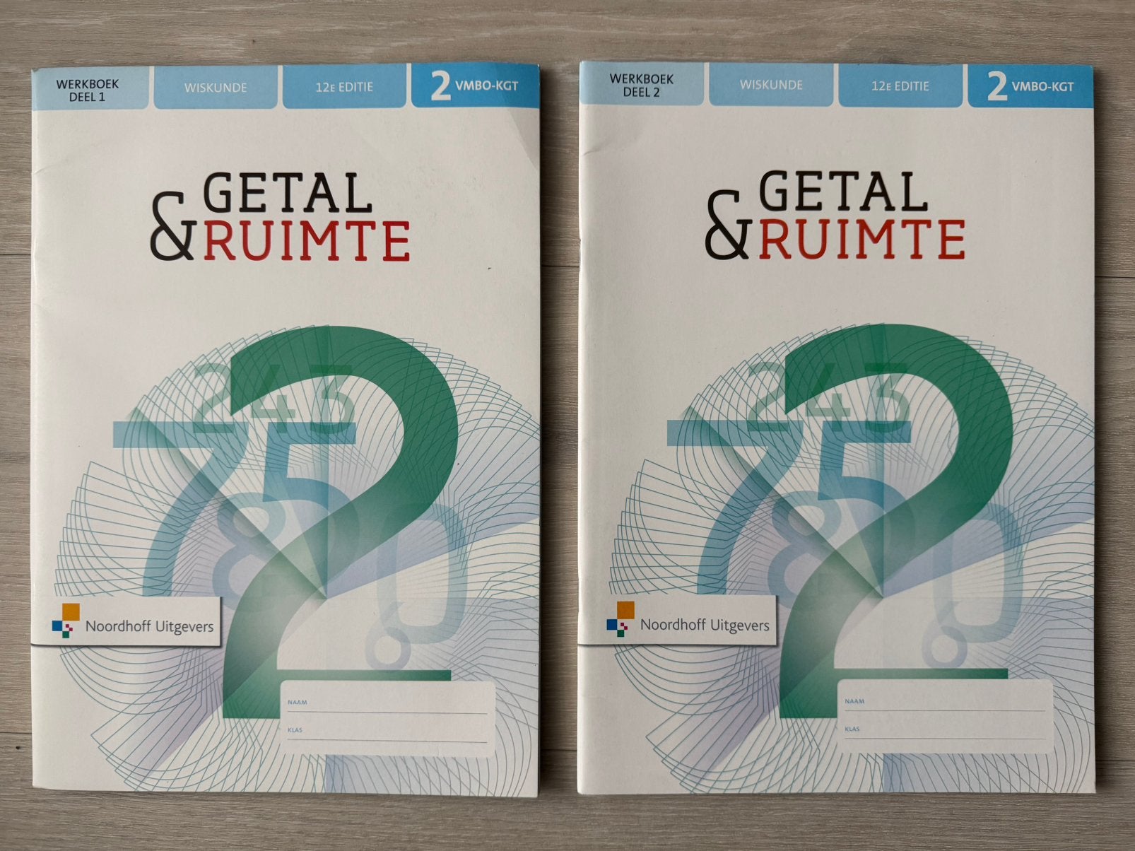 Werkboek deel 1/2 getal & ruimte, wiskunde 2 vmbo-kgt,, Ophalen of Verzenden, VMBO