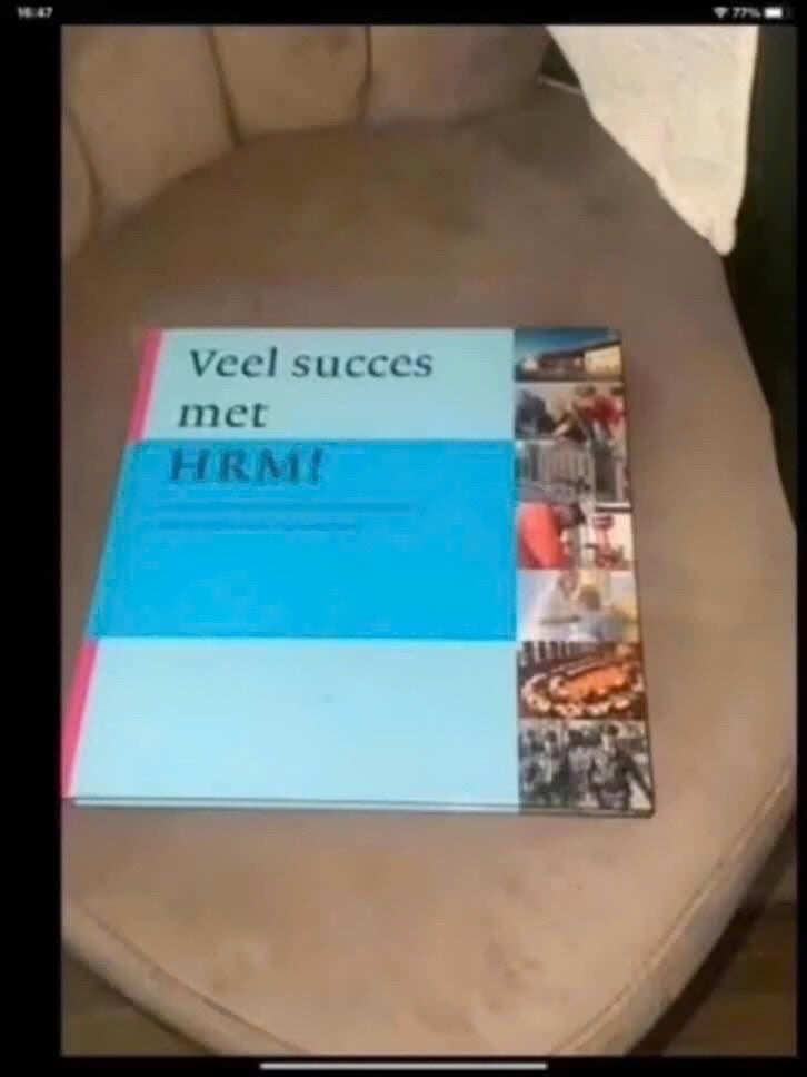 Veel succes met HRM! Studieboek, Boeken, Onbekend, Zo goed als nieuw, Gamma, HBO