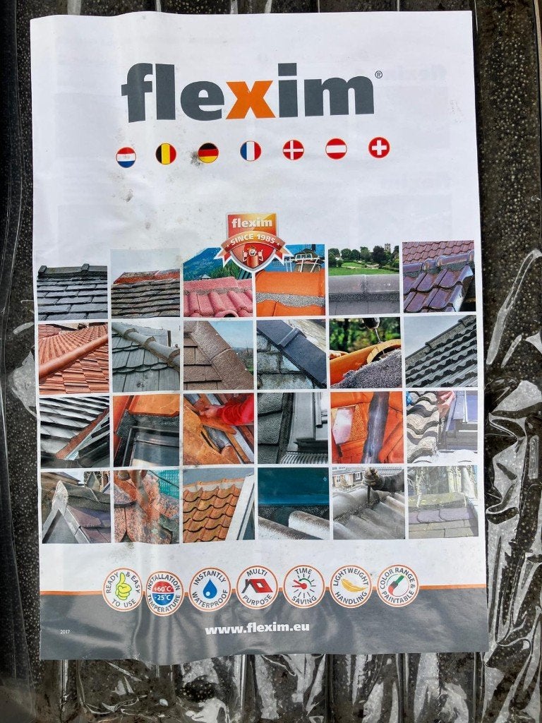 Flexim dakmortel,  8 stuks van 100x500x350 cm, Overige materialen, Zwart, Overige typen, Ophalen of Verzenden