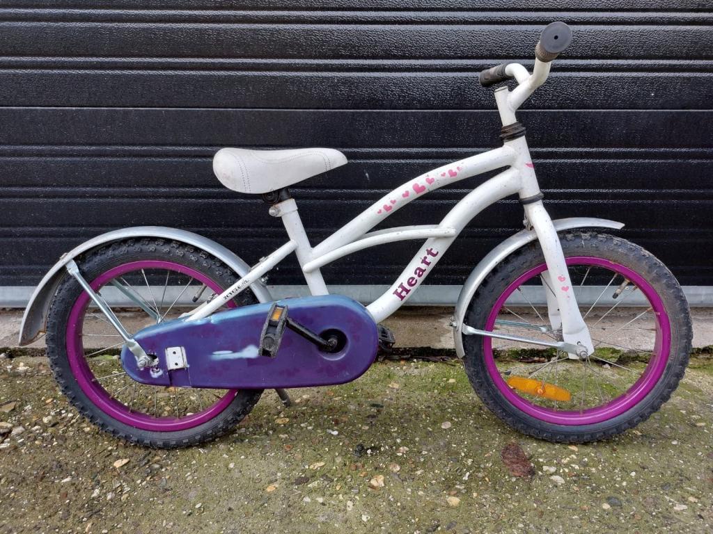 16 inch heart meisjesfiets, Fietsen en Brommers, Fietsen | Kinderfietsjes, 16 tot 20 inch, Niet ingevuld, Niet ingevuld, Ophalen