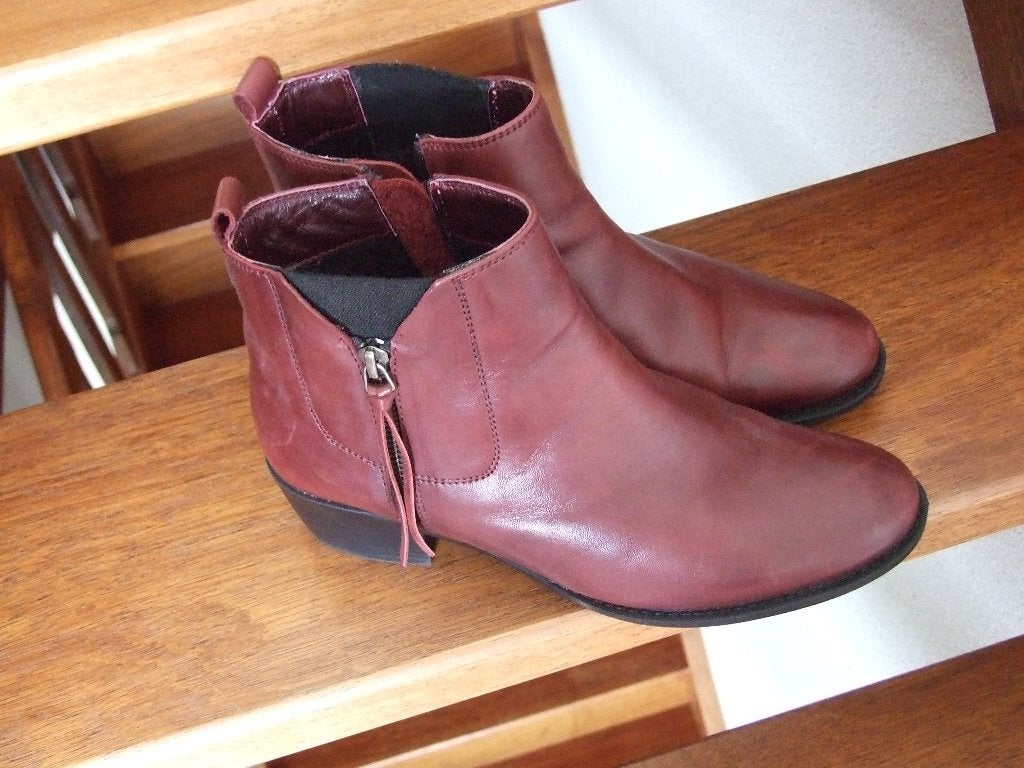 JJ Footwear zgan leren laarsje bordeaux maat 40, Kleding | Dames, JJ Footwear, Lage of Enkellaarzen, Ophalen of Verzenden, Zo goed als nieuw