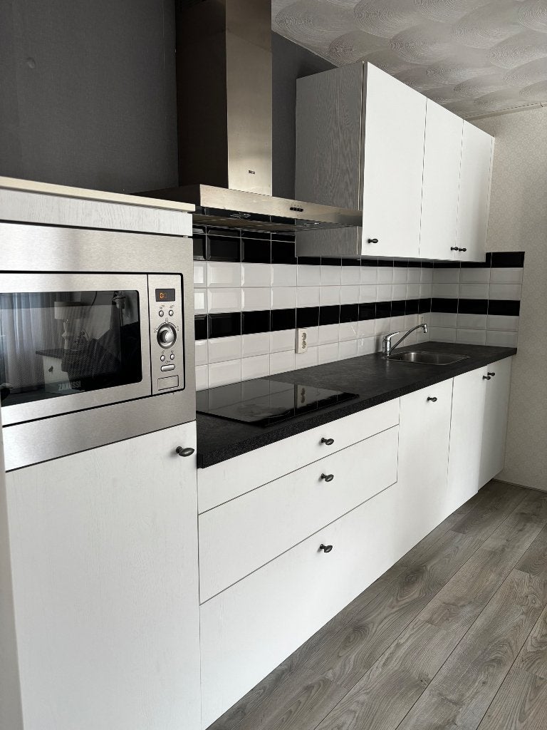 Mooie keuken te koop, Huis en Inrichting, Ophalen, Gebruikt, Wit, Enkelwandige keuken