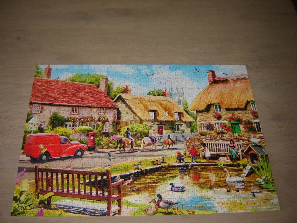 Puzzel SUMMER IN THE TOWN 1000 st., Ophalen of Verzenden, 500 t/m 1500 stukjes, Zo goed als nieuw, Legpuzzel