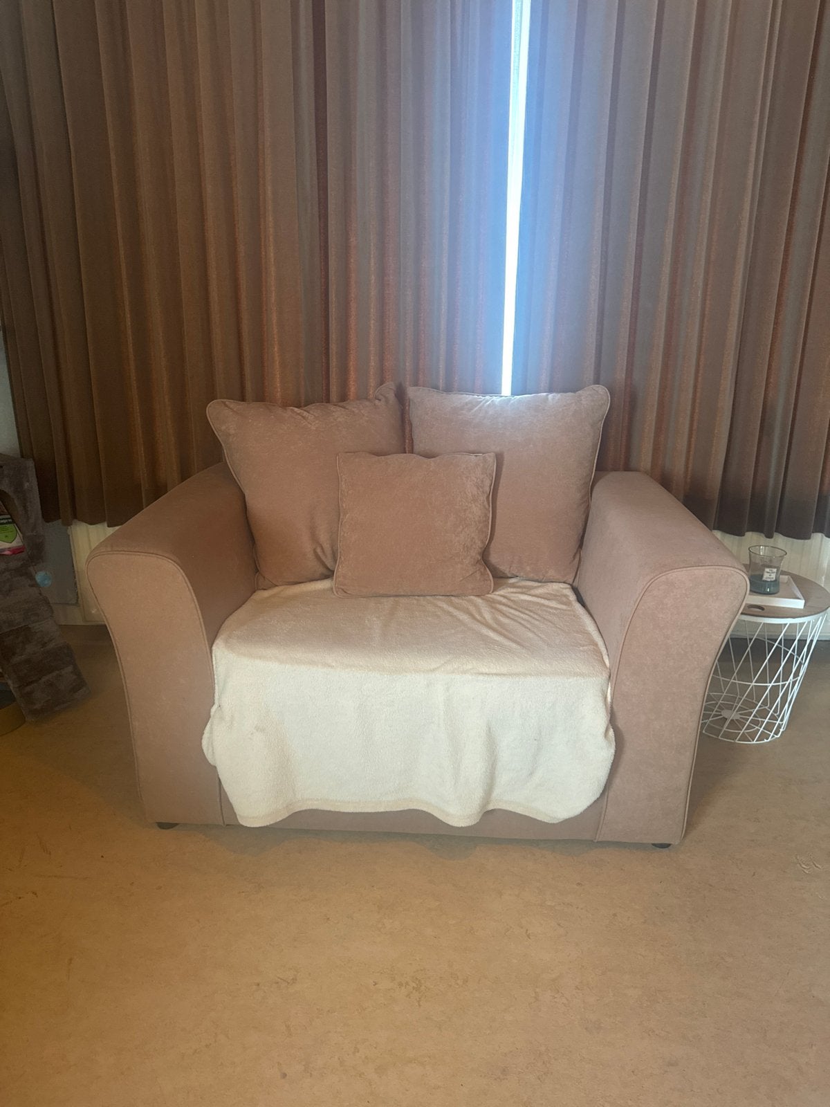 Comfortabele love seat, Ophalen, Gebruikt, Tweepersoons, 75 tot 100 cm