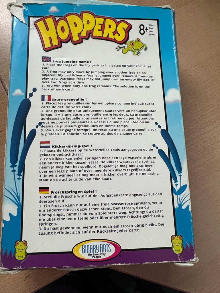 Hoppers, Een of twee spelers, Ophalen of Verzenden, Zo goed als nieuw