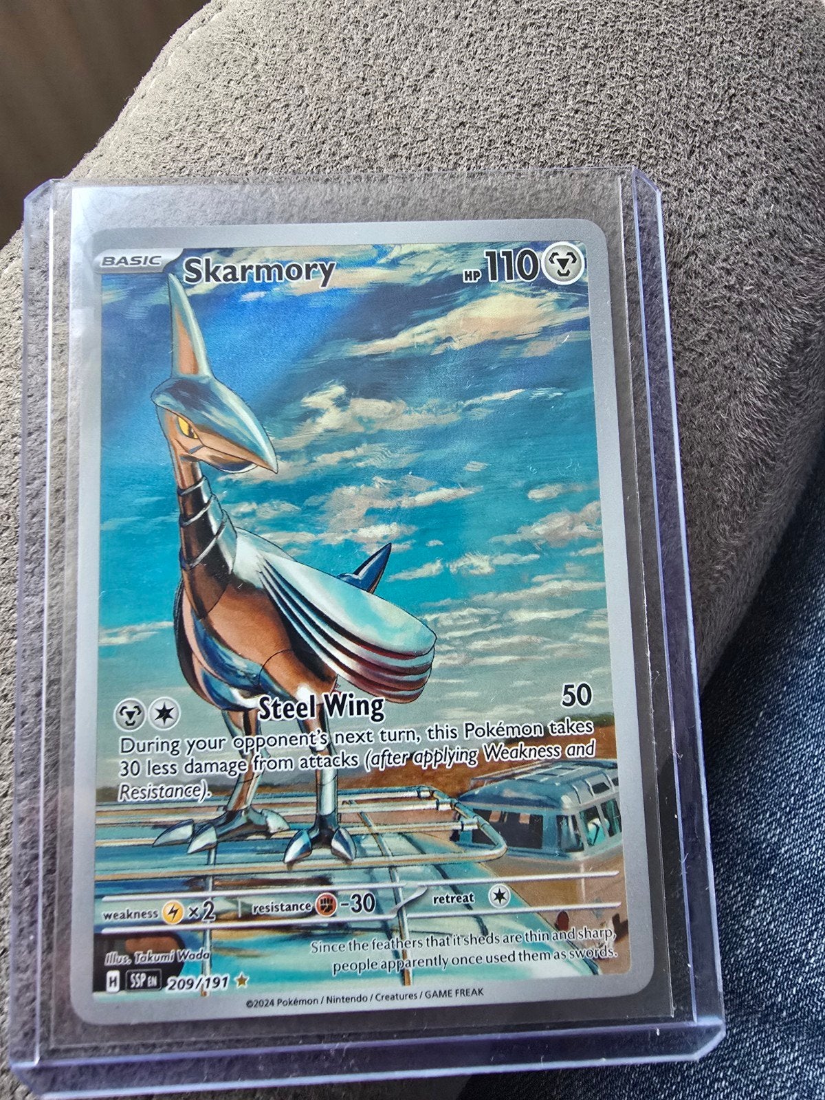 Skarmory Pokémon Kaart - SSP EN 209/191, Ophalen of Verzenden, Zo goed als nieuw, Losse kaart