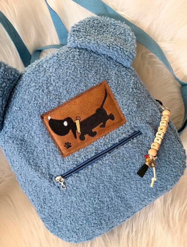 Handgemaakte Geborduurde Patch Rugtasje Dames/Kinderen, Overige merken, Minder dan 30 cm, Nieuw, Ophalen of Verzenden