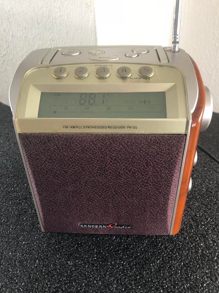 Vintage | Sangean Radio | 52007081 | voeding & batterijen, Audio, Tv en Foto, Ophalen of Verzenden, Gebruikt, Radio