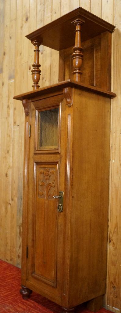 Antiek smalle muziek mahonie Jugendstil kastje boekenkastje, Ophalen, Gebruikt