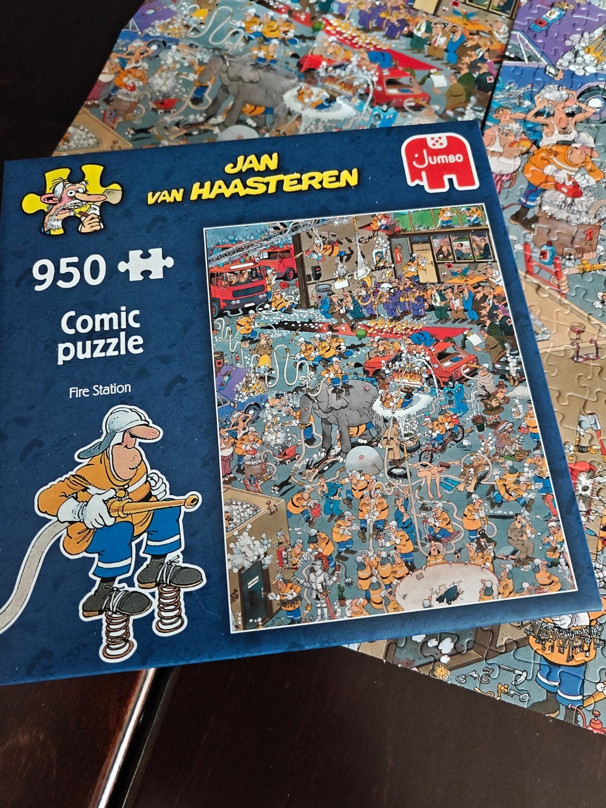 Jan van Haasteren Comic Puzzel - Fire Station 950 stukjes, Ophalen of Verzenden, 500 t/m 1500 stukjes, Gebruikt, Legpuzzel