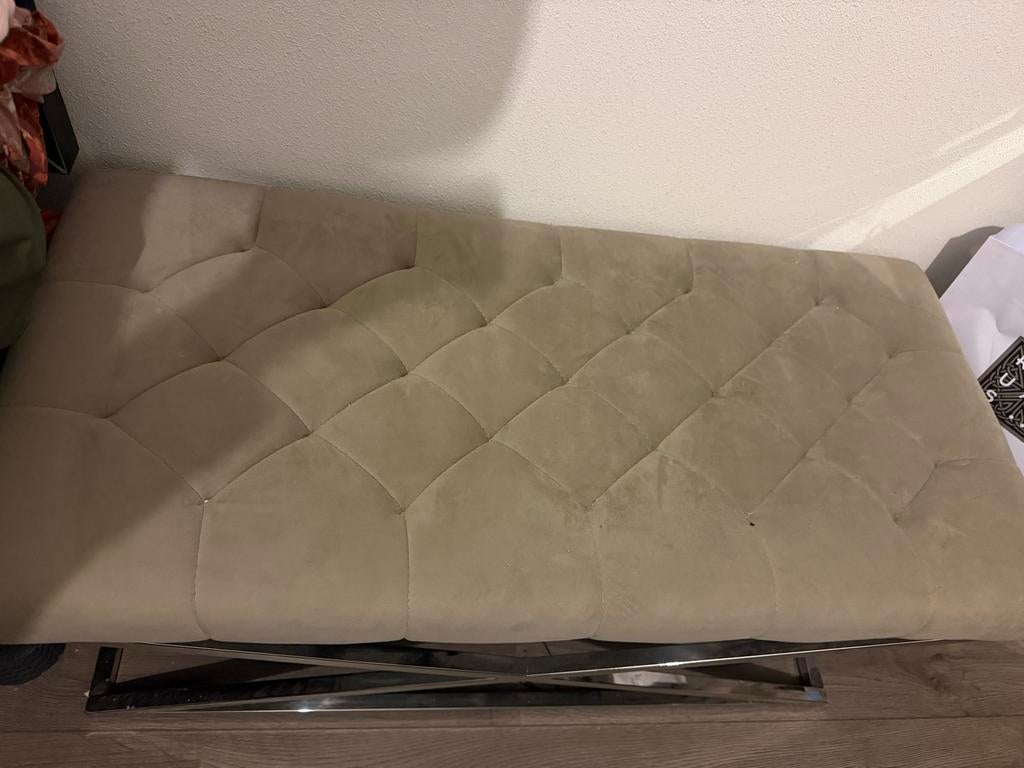 Bijzet bankje, Huis en Inrichting, Gebruikt, Minder dan 50 cm, Ophalen of Verzenden, 100 tot 125 cm