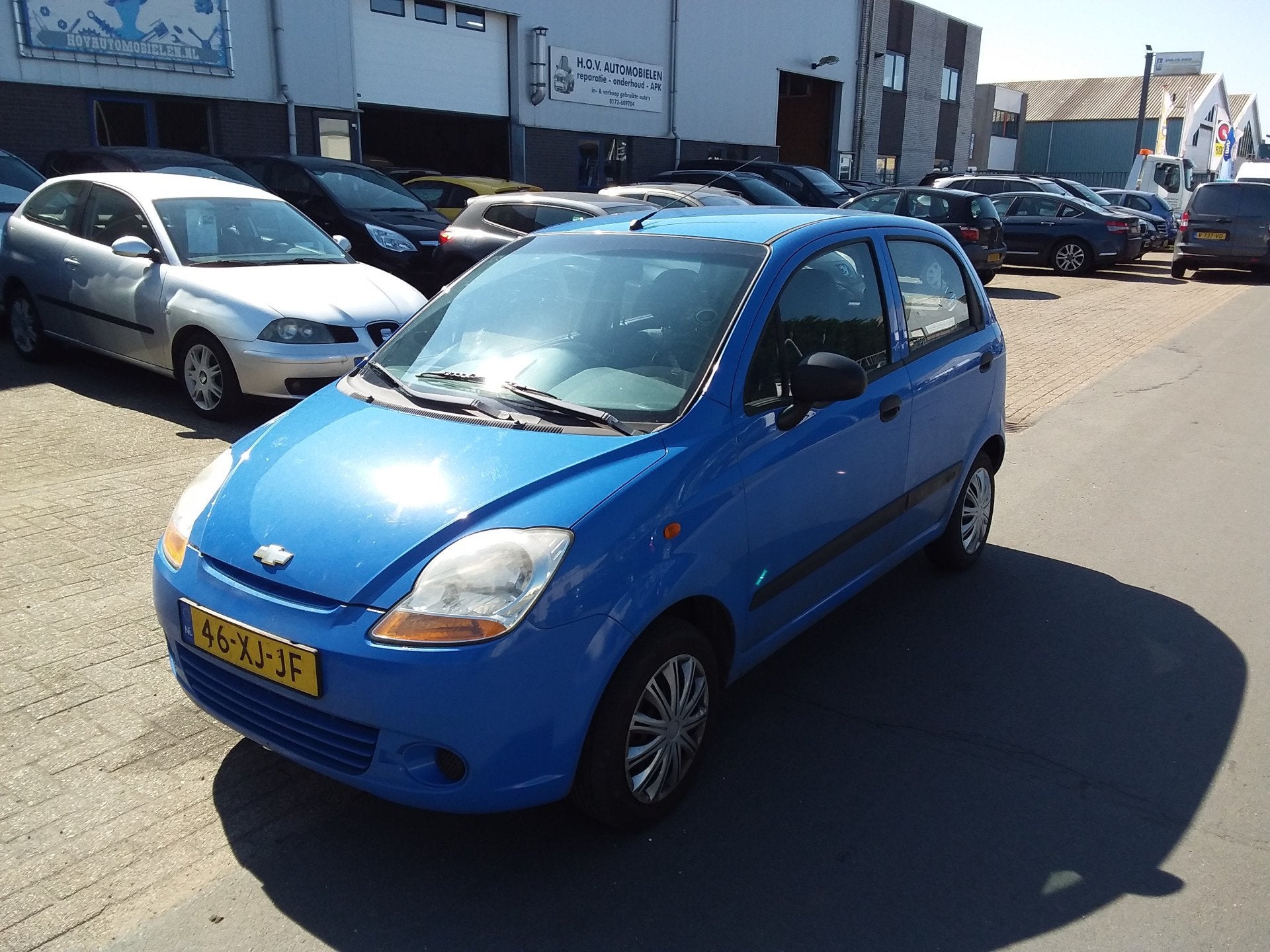 Chevrolet Matiz 0.8 Spirit (bj 2007), Auto's, Voorwielaandrijving, Gebruikt, Blauw, Origineel Nederlands