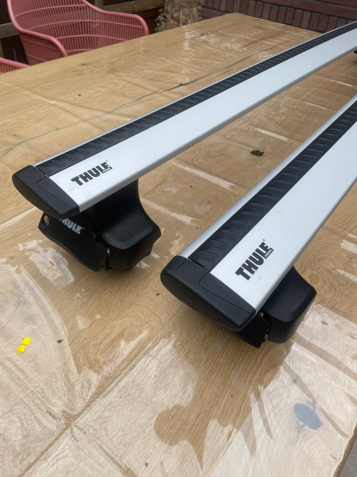 Thule dakdragers voor Volvo V70 zonder rails incl sleutels, Auto diversen, Dakdragers, Ophalen, Zo goed als nieuw
