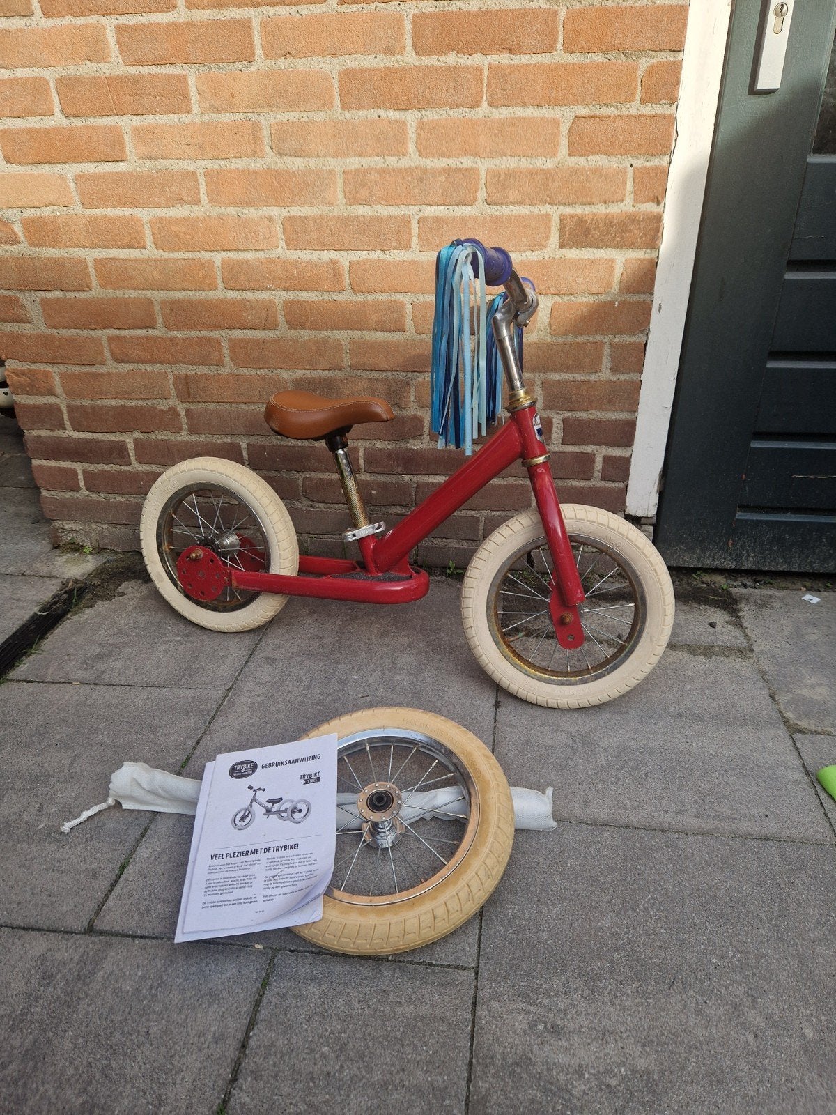 Trybike 2-in-1 Loopfiets Rood - Zo goed als nieuw, Ophalen, Zo goed als nieuw, Minder dan 16 inch, Trybike
