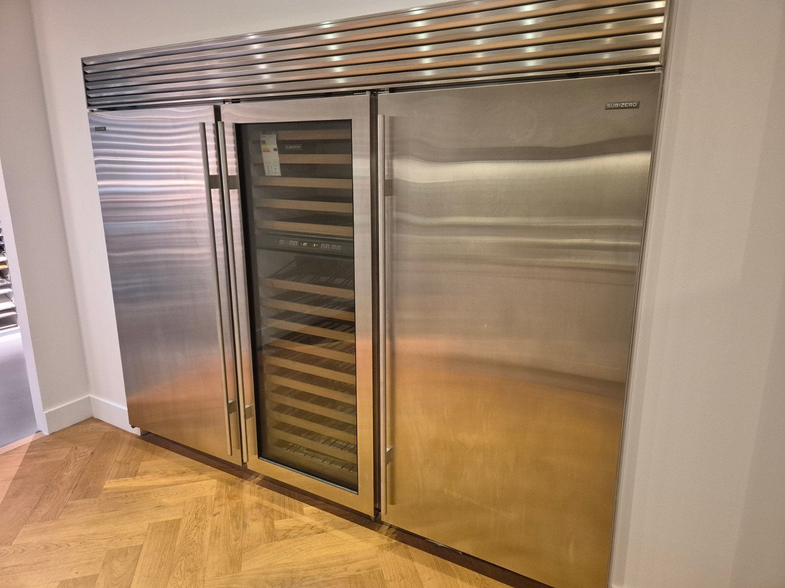 Subzero Koelkast, Vriezer en Wijnklimaatkast Combinatie, Witgoed en Apparatuur, Koelkasten en IJskasten, 200 liter of meer, 60 cm of meer