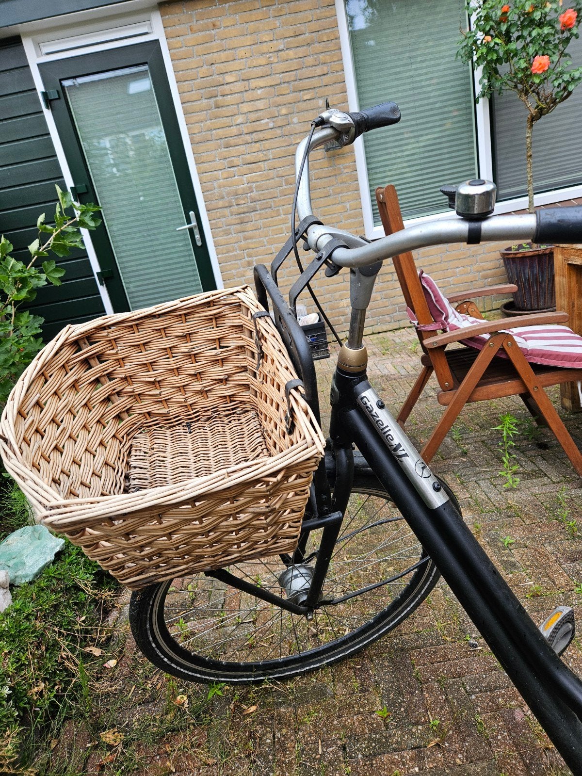Gazelle V7 Damesfiets met mand, Ophalen of Verzenden, Gebruikt, Gazelle, Versnellingen