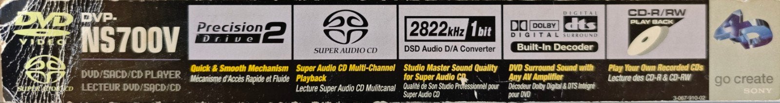 Sony SACD DVD Speler DVP-NS700V - Uitstekende Staat, Ophalen of Verzenden, Gebruikt, Dvd-speler, Sony