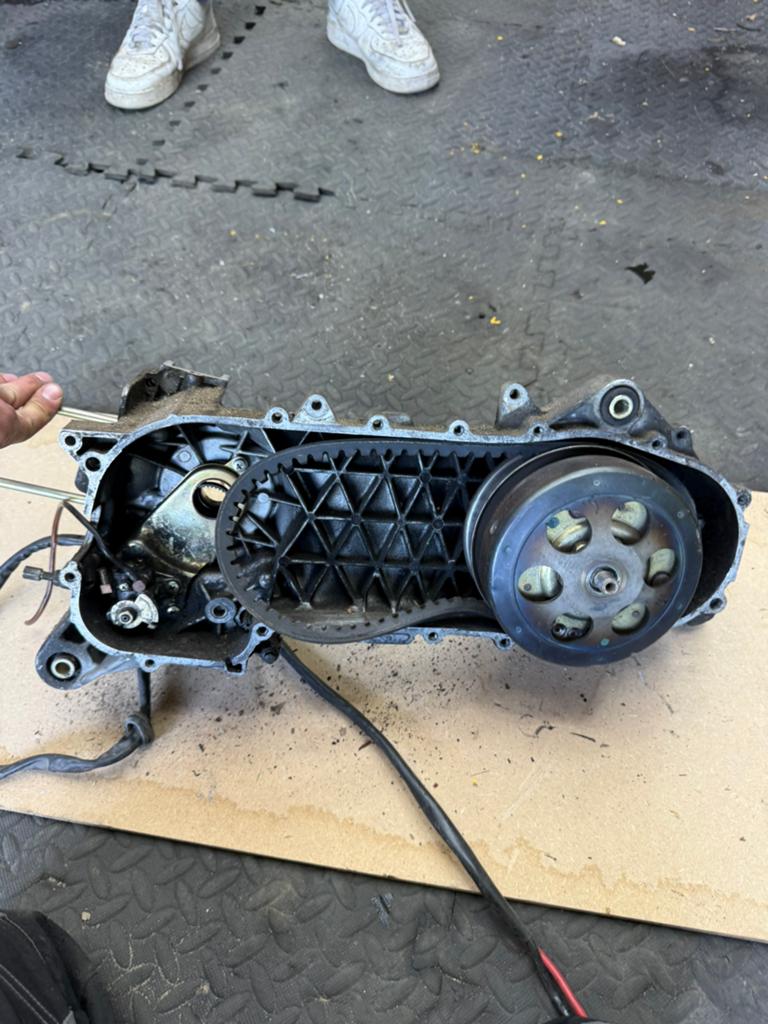 Piaggio skr 125cc CSM lang carter met koppeing en vertanding, Ophalen of Verzenden