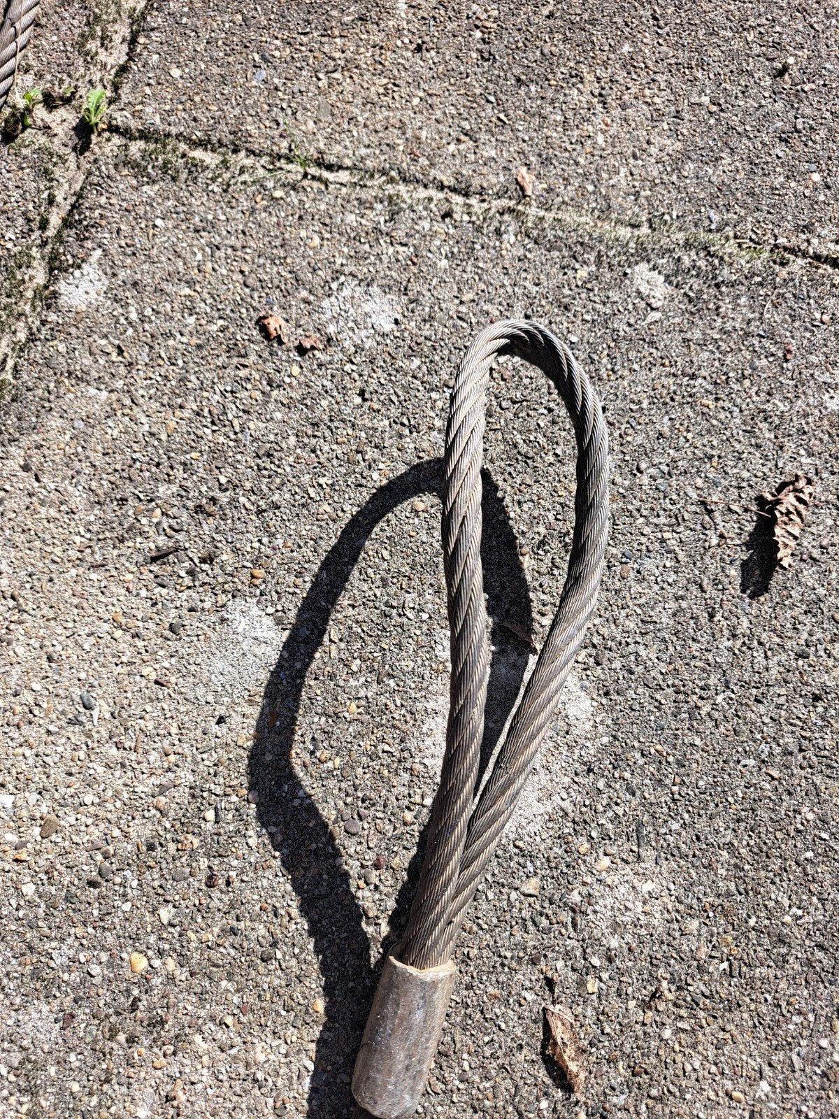 staalkabel 2 ogen, Gebruikt, 250 mm of meer, Overige typen, Ophalen of Verzenden