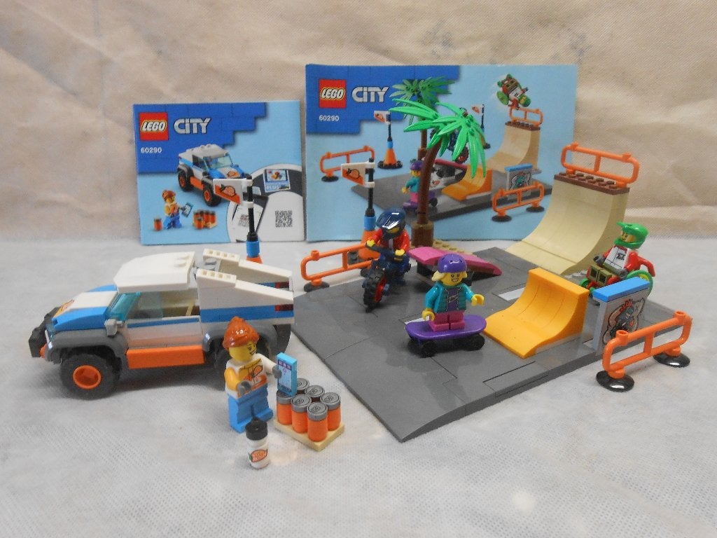 Lego city scatebaan + auto, Kinderen en Baby's, Ophalen of Verzenden, Zo goed als nieuw