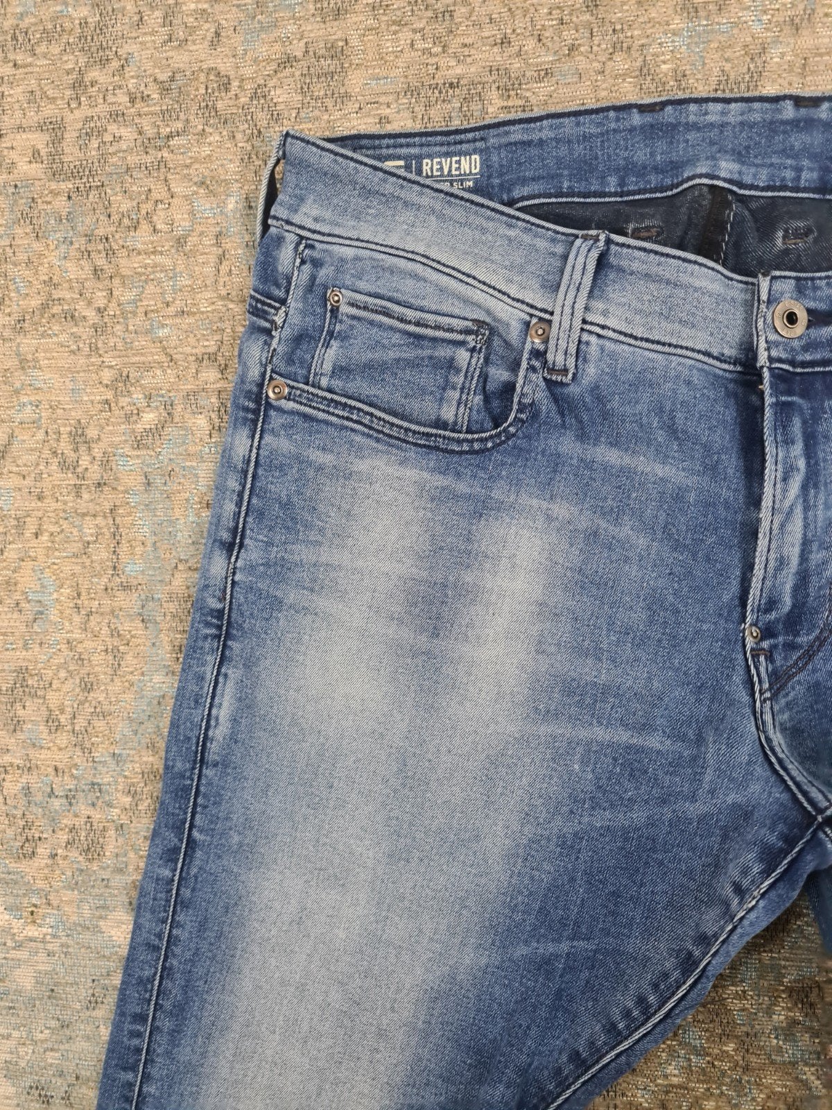G-Star REVEND Super Slim W36 L36 Skinny STRETCH Bronno3636, Blauw, https://www.g-star.com/nl_nl/customer-service, Ophalen of Verzenden