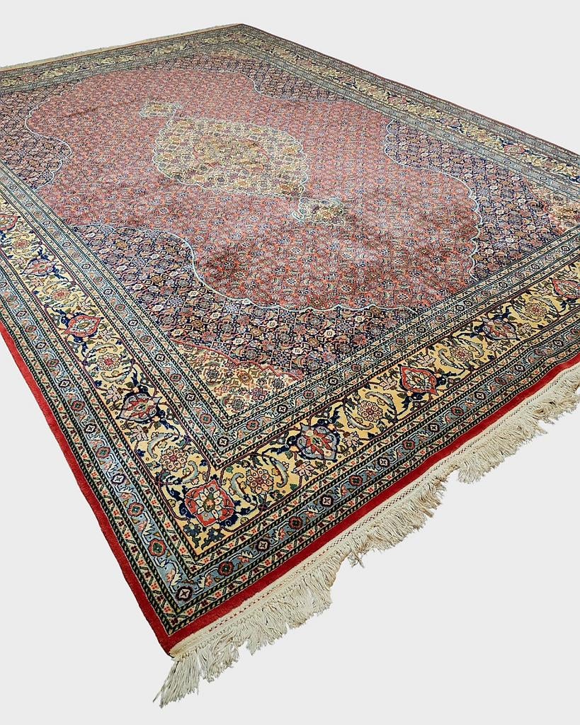 Groot Perzisch tapijt 400x300 wollen vloerkleed handgeknoopt