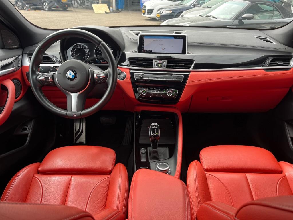 Bmw X2 1.8i High Ex. AUT. Leder Stoelv., Auto's, BMW, Gebruikt, Euro 6, Zwart, Leder