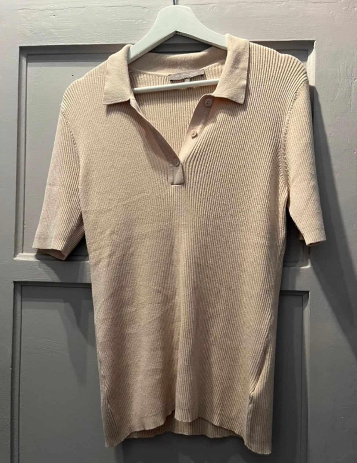 Christian Berg polo shirt maat 42, Verzenden, Beige, Maat 42/44 (L), Korte mouw