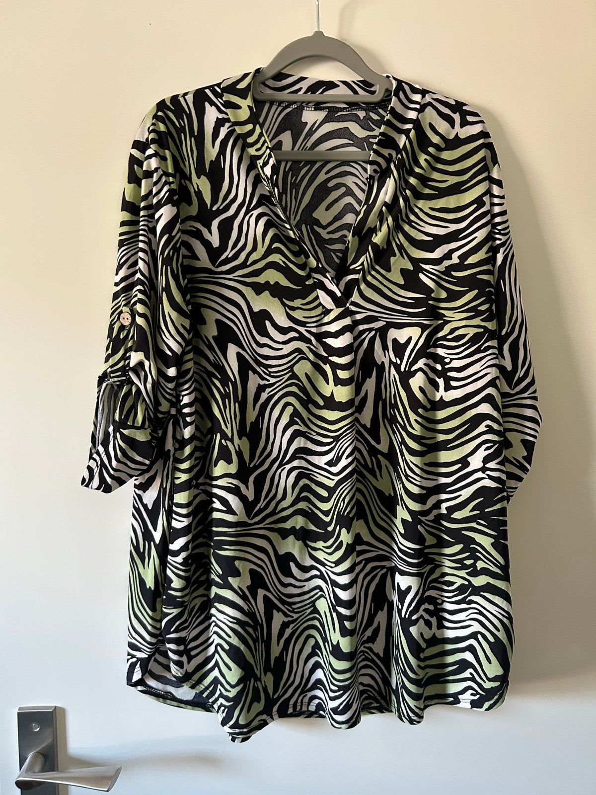 Dames Blouse Tuniek met Zebraprint - Universele Maat, Kleding | Dames, Ophalen of Verzenden, Gedragen, Maat 46/48 (XL) of groter
