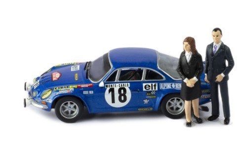 Renault Alpine 1800S #18 Monte Carlo 1973 + Figuren 1:43, Overige merken, IXO, IXO, Nieuw