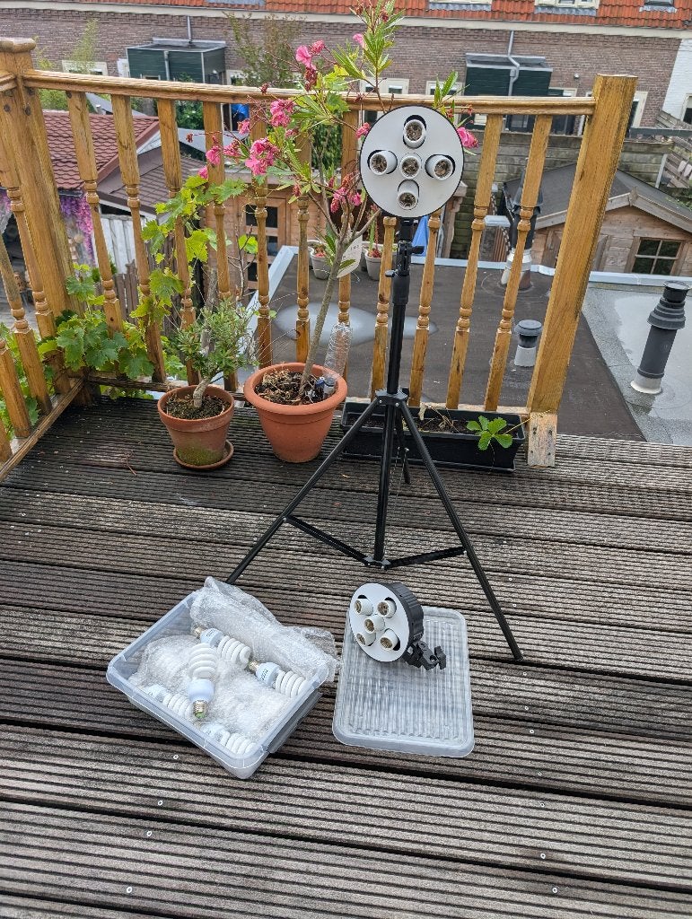 Bresser daglichtset (2 statievenhouders, 9 lampen), Ophalen, Lamp of Flitsset, Verstelbaar, Bresser