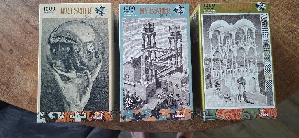 Legpuzzels Escher, Ophalen of Verzenden, 500 t/m 1500 stukjes, Zo goed als nieuw, Legpuzzel