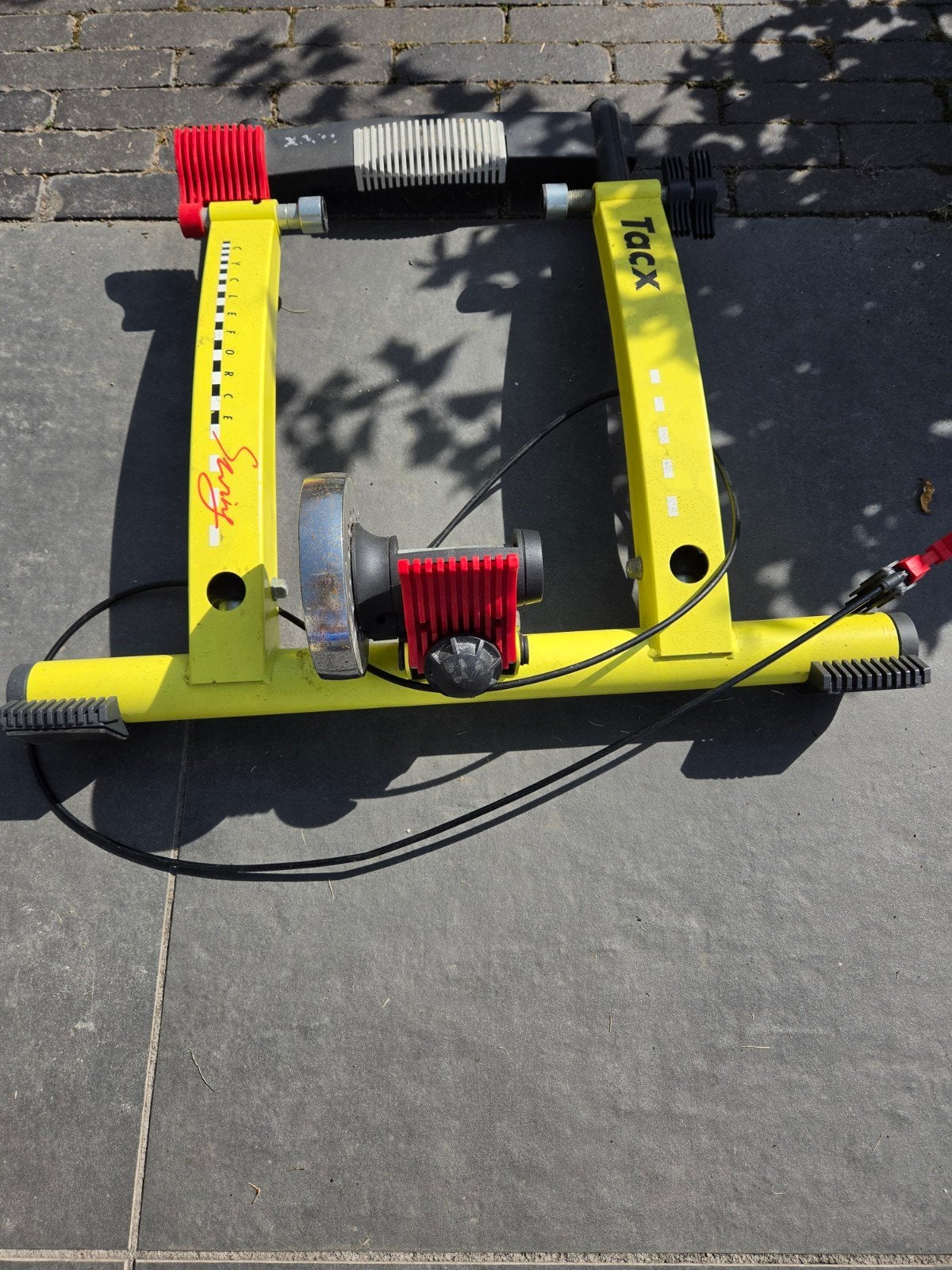Tacx Swing fietstrainer - Geel, Sport en Fitness, Wielrennen, Ophalen of Verzenden, Gebruikt, Overige typen