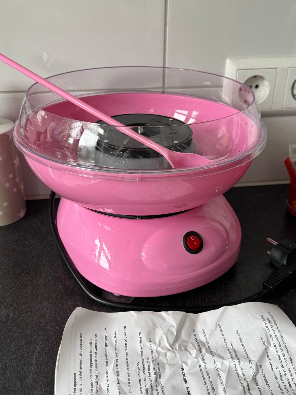 Roze Suikerspin Machine - Zo Goed Als Nieuw, Ophalen, Zo goed als nieuw