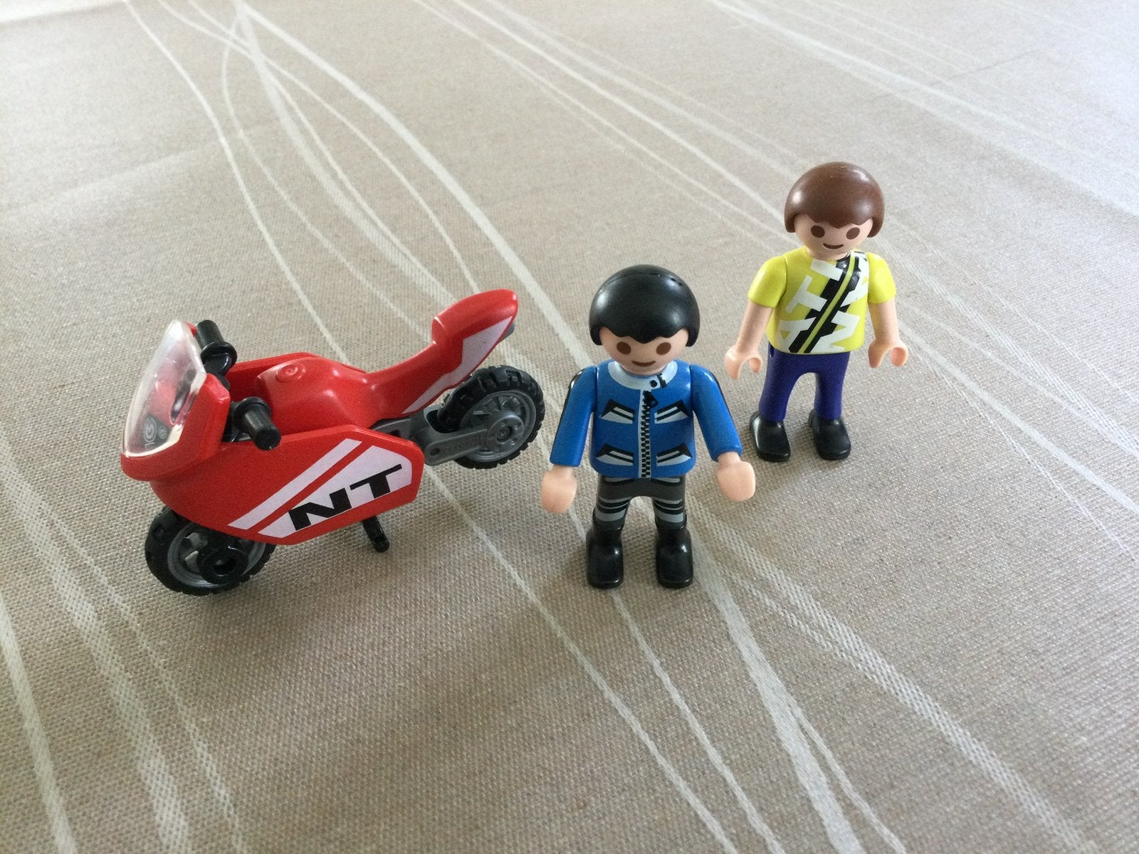 Playmobil kinderen met motor.