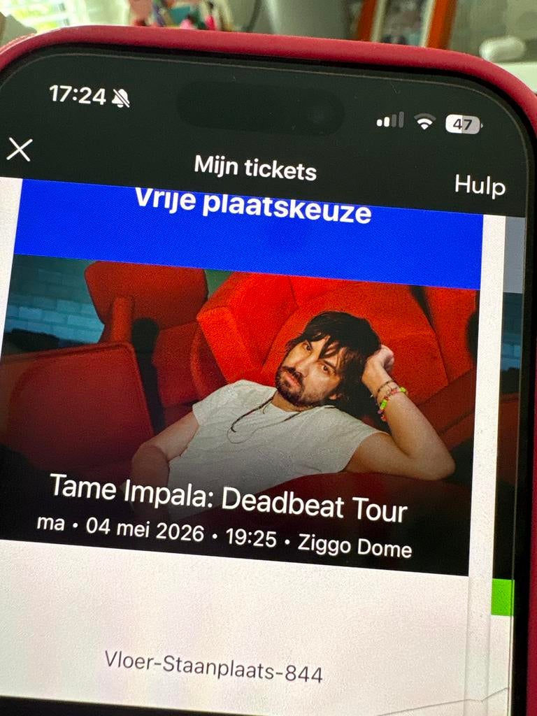 Tame Impala: 2 staplaats tickets Ziggo Dome, Tickets en Kaartjes, Concerten | Overige, Twee personen, Mei