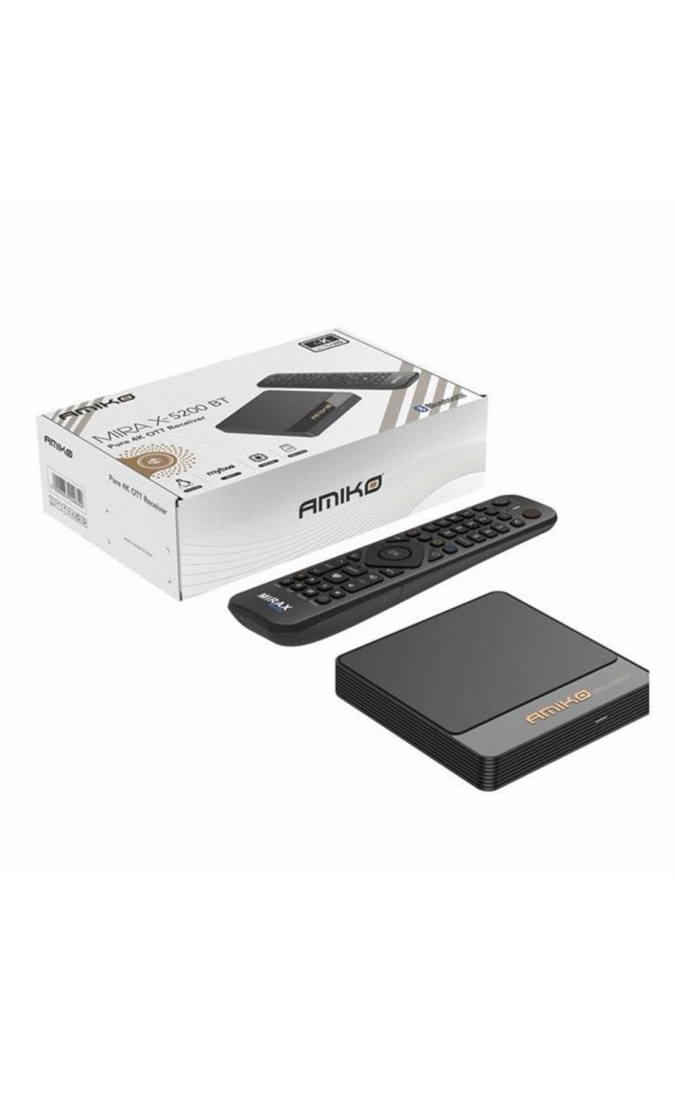 Amiko Mira X-5200 BT 4K OTT Mediastreamer met Linux en BT, Ophalen of Verzenden, Nieuw, HDMI, Zonder harde schijf