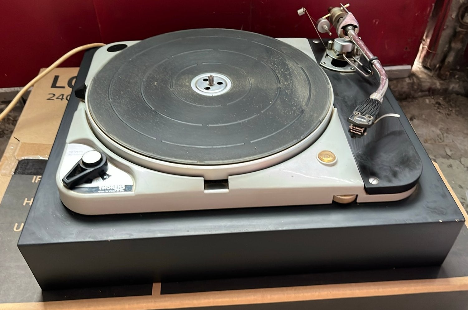 Thorens TD 124/II mk 2, Audio, Tv en Foto, Platenspelers, Ophalen, Zo goed als nieuw, Thorens
