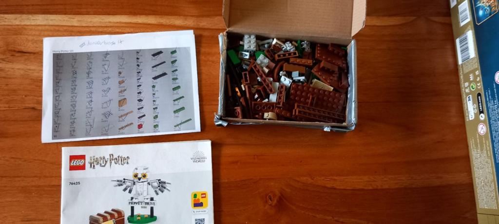 LEGO Harry Potter Hedwig 76425 - Uil met Koffer, Ophalen of Verzenden, Zo goed als nieuw
