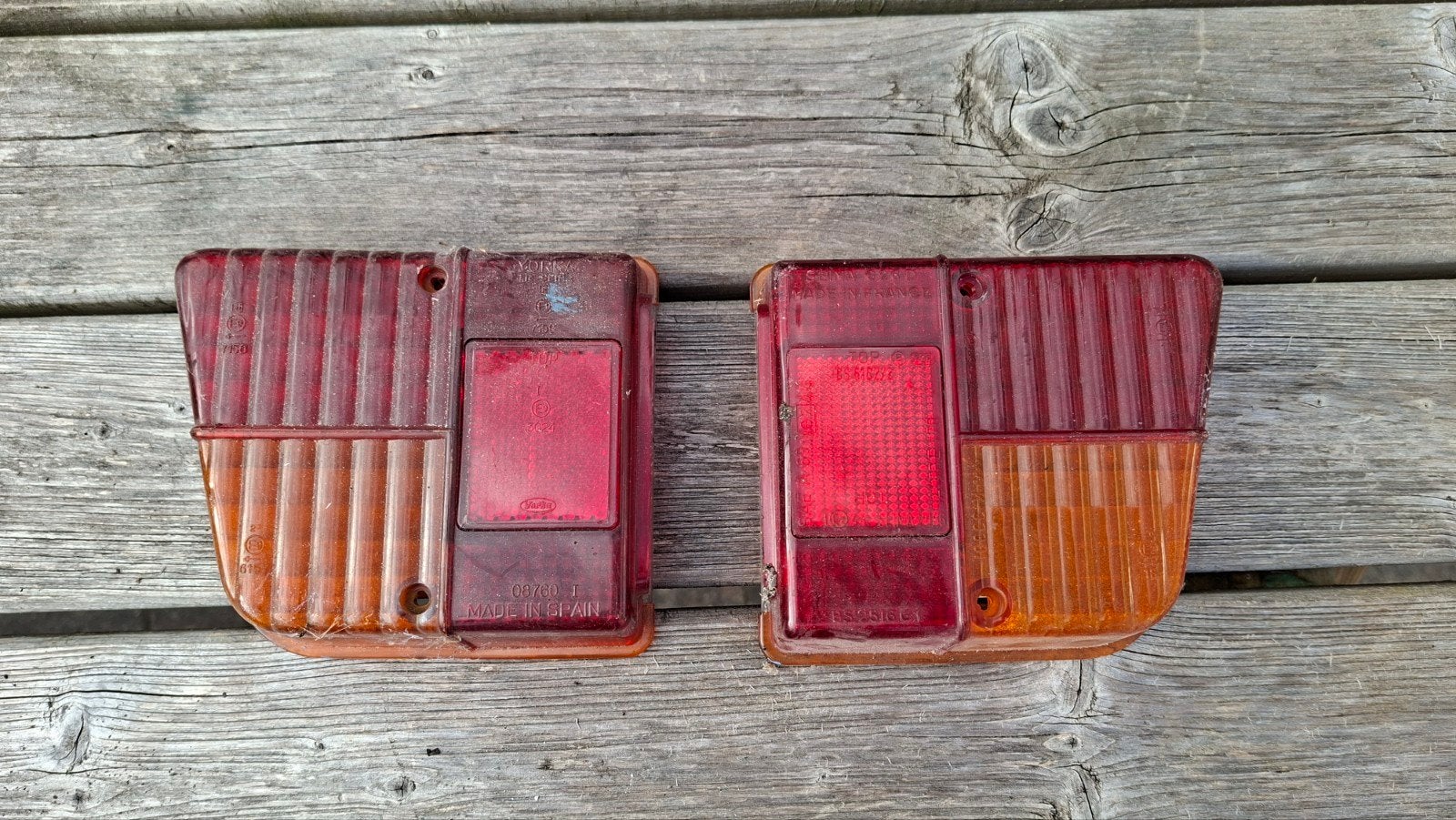 2cv achterlichten. Enkel de kap., Ophalen of Verzenden, Gebruikt