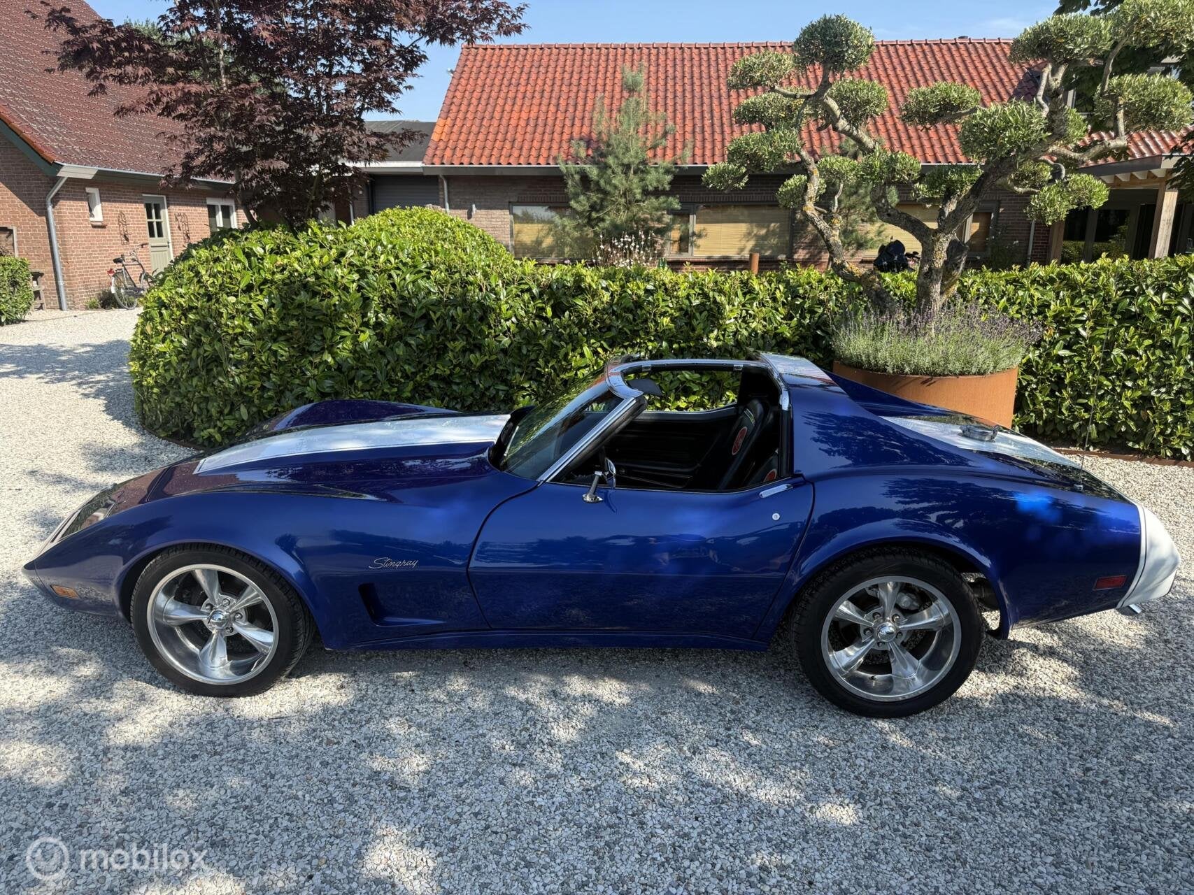 Chevrolet Corvette Stingray C3 1974 – 383 Stroker V8, Auto's, Oldtimers, Achterwielaandrijving, Chevrolet, Blauw, 5740 cc