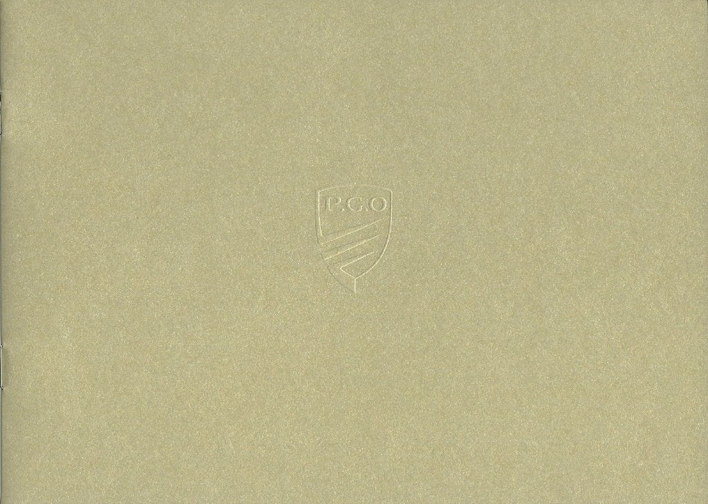 PGO roadster folder, Ophalen of Verzenden, Gelezen, Overige merken