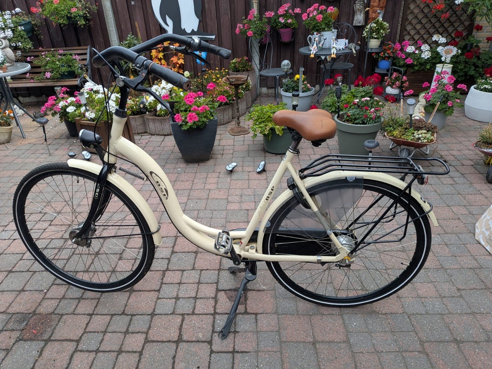 BSP moederfiets met lage instap en versnellingen, Fietsen en Brommers, Versnellingen, Trommelrem, Ophalen, Overige merken
