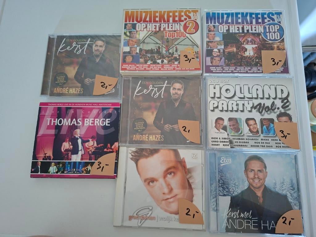 Diverse CD's: André Hazes, Thomas Berge, Holland Party, Ophalen of Verzenden, Zo goed als nieuw, Levenslied of Smartlap, Boxset