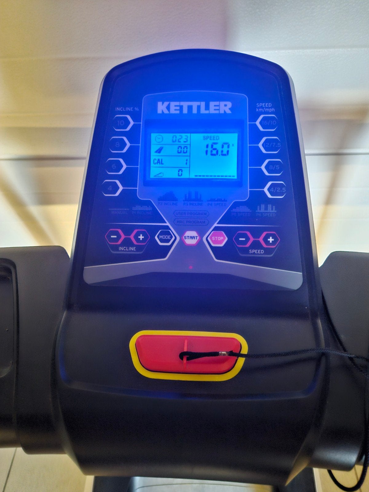 Kettler elektrische loopband, Ophalen
